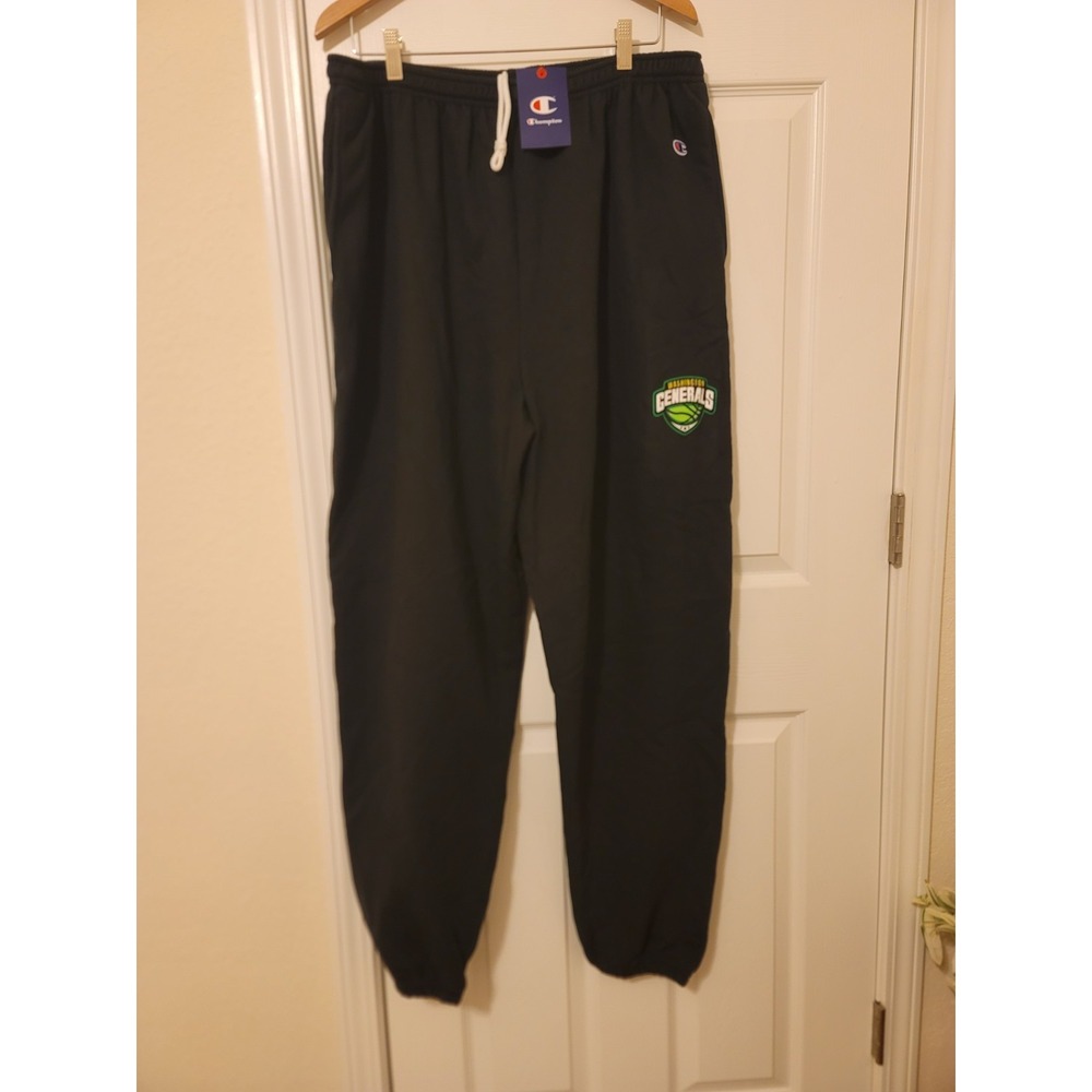 Vintage Champion Joggers Washington Generals Color Black Size 2XL